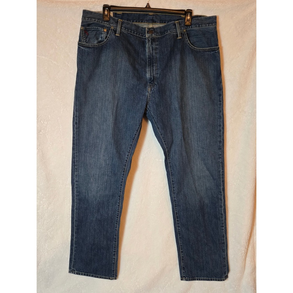 Polo Ralph Lauren Men Jeans 42x32 Blue Authentic Dungarees Straight Fit